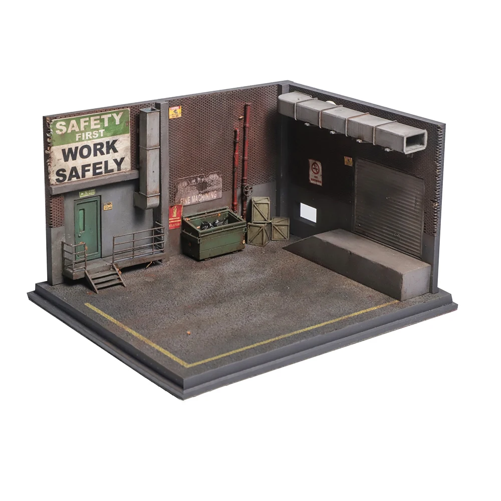 

1:64 Simulation Parking Lot Scene Model 01/02/03 Assembly Building Kit for Car Model Display Collection Gift Toy