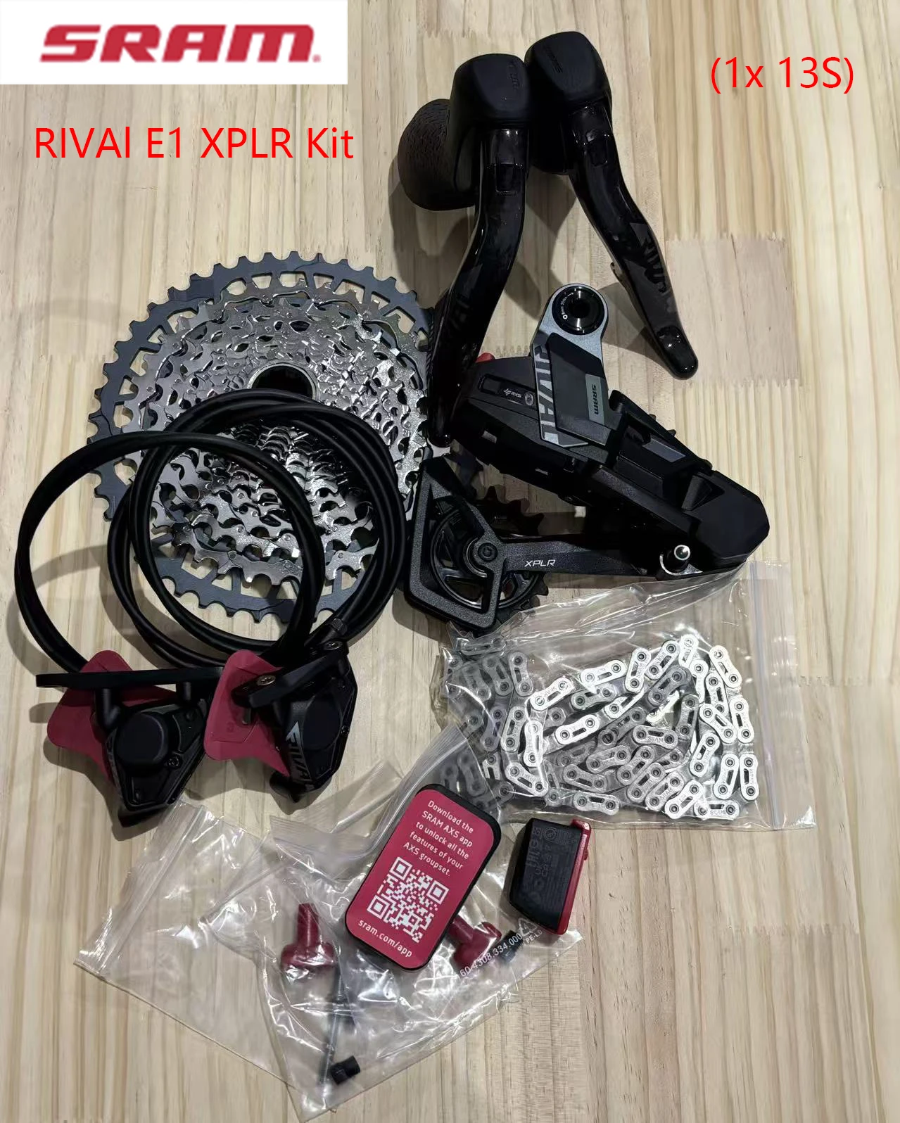 SRAM Red XPLR Force XPLR Rival AXS Schalt-Brems-UDH-Schaltwerk XG-1351 Kassette 1x13S Gravel Bike XPLR AXS Kit Schaltset