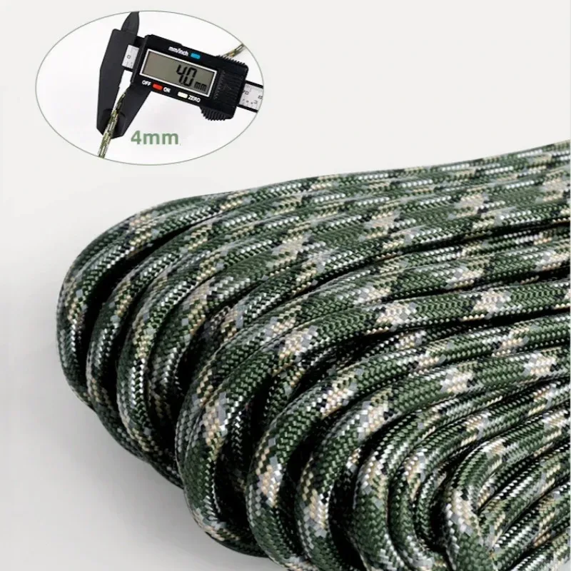 10-Core 750 LBS الجيش Paracord عاكس بقاء حبل للتخييم التنزه التكتيكية استخدام مشعل نار متعددة الأغراض مضفر الحبل #6