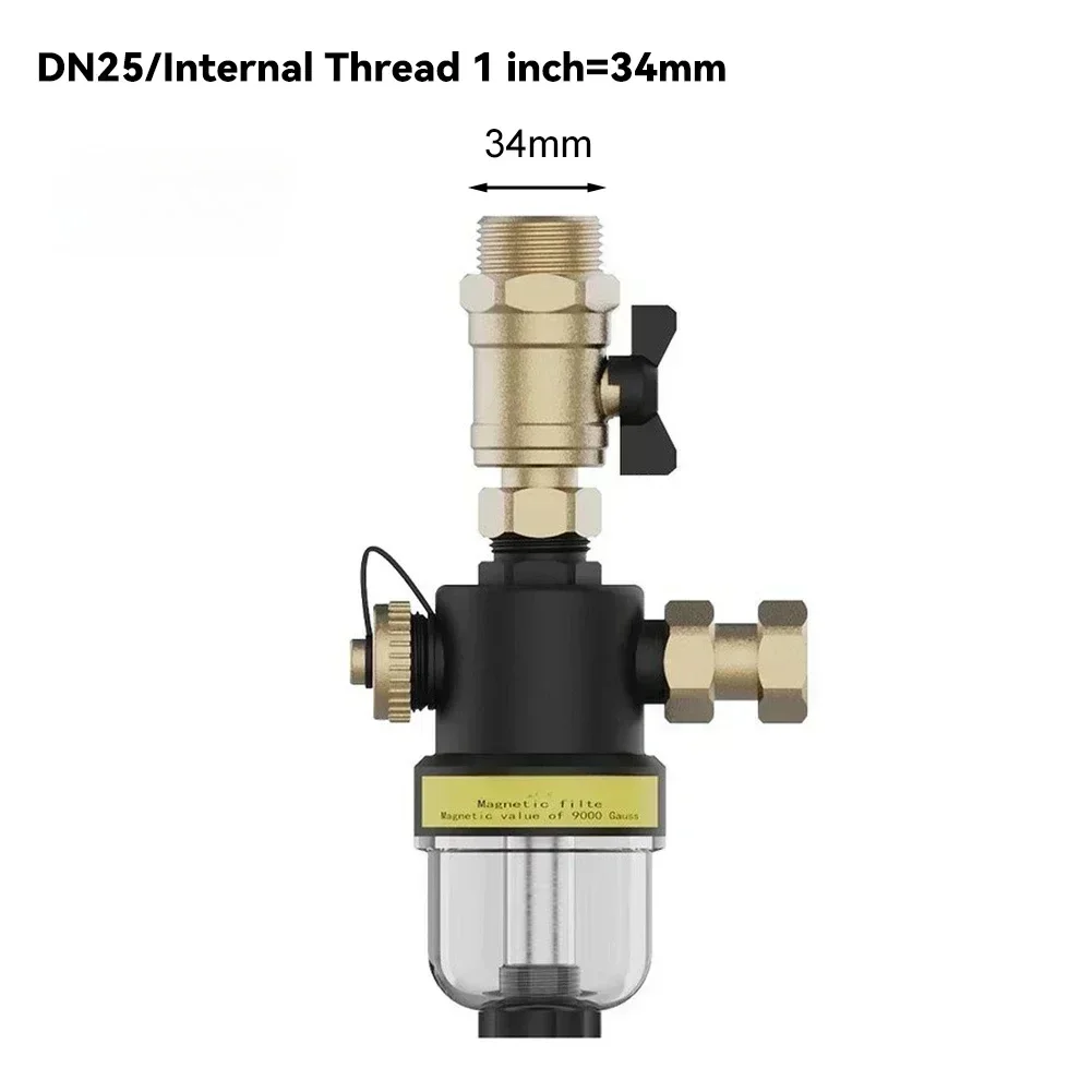 Magnetic Boiler Filter For Underfloor Heating And HVAC Systems Sludge And Rust Separator With Stainless Steel Mesh Accessory