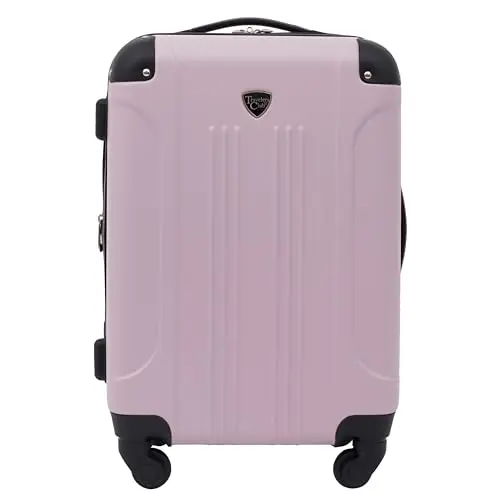 

Travelers Club Chicago Hardside Expandable Spinner Luggage, Lilac, 22" Carry-On