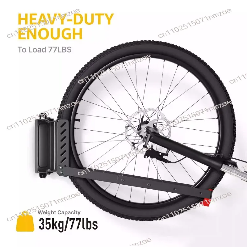 

Premium Rotatable Bicycle Wall Mount Space-Saving Bike Storage Rack for Home Garage