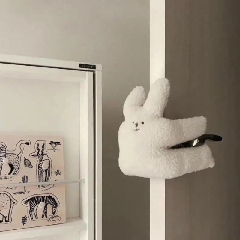 Cute Cartoon Door Handle Anti-collision Doll Stretchable Door Stopper Gift Slamming Holiday Present for Christmas Daily Use Gift