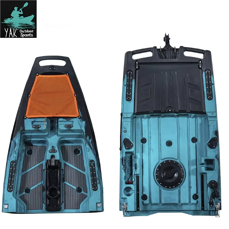 Yak Outdoors New 2.8m Modular Kayak Detachable Propeller Fin Pedal Drive Fishing Boat HDPE Hull Lightweight 1 Person Capacity