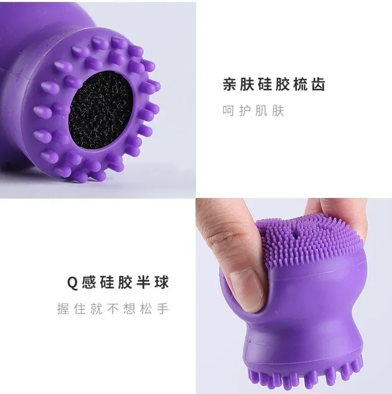 Silicone Small Octopus Facial Cleansing Brushes Face Deep Cleaning Washing Brush Massage Beauty Instrument Clean Pores/exfoliate