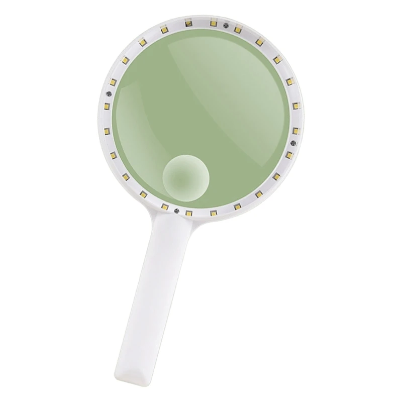 Vidro ampliação amigável para idosos com lâmpada LED brilhante para inspeção detalhada