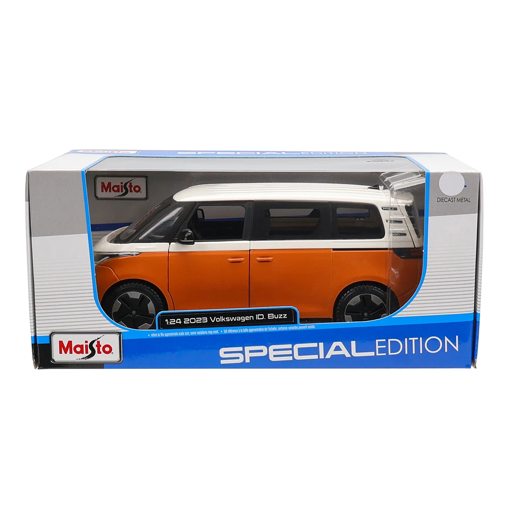 Maiisto-Die-Cast carro modelo de precisão, Volkswagen ID.Buzz, presente coleção altamente detalhado, 1:24, 2023