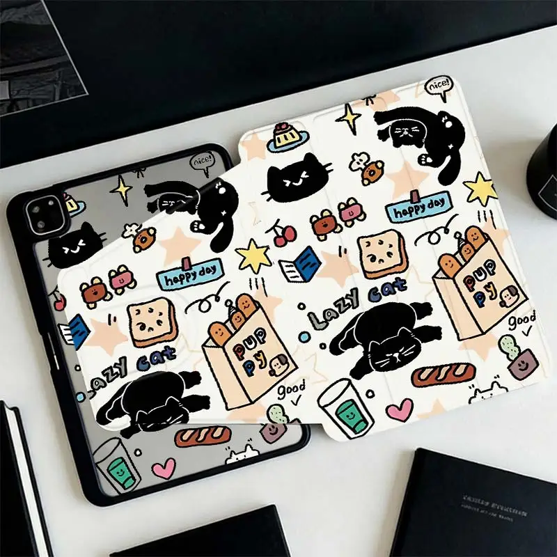 360°Rotatable Tri-Fold Stand Cover For IPad Mini6 8.3 Pro 10.5 Pro11 iPad 10.2 7/8/9 4/5 10.9 10th iPad A16 2025 11 Air11/13
