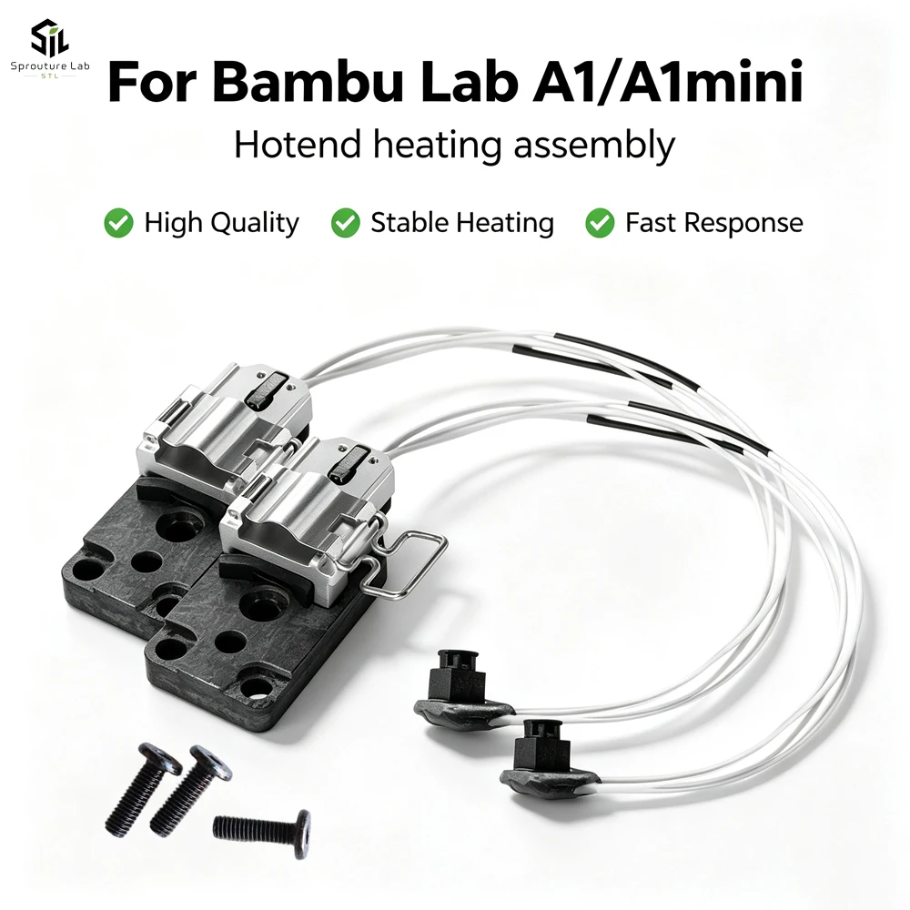Für Bambu Lab A1 / A1 Mini 3D-Drucker: Heizkomponente für Hotend, Heizbaugruppe für Hotend, Hotend-Zubehör für 3D-Drucker