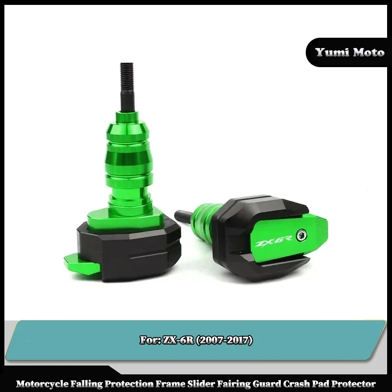 

Motorcycle Falling Protection Frame Slider Fairing Guard Anti Crash Pad Protector For KAWASAKI ZX6R ZX-6R 2013-2017 2016 2015