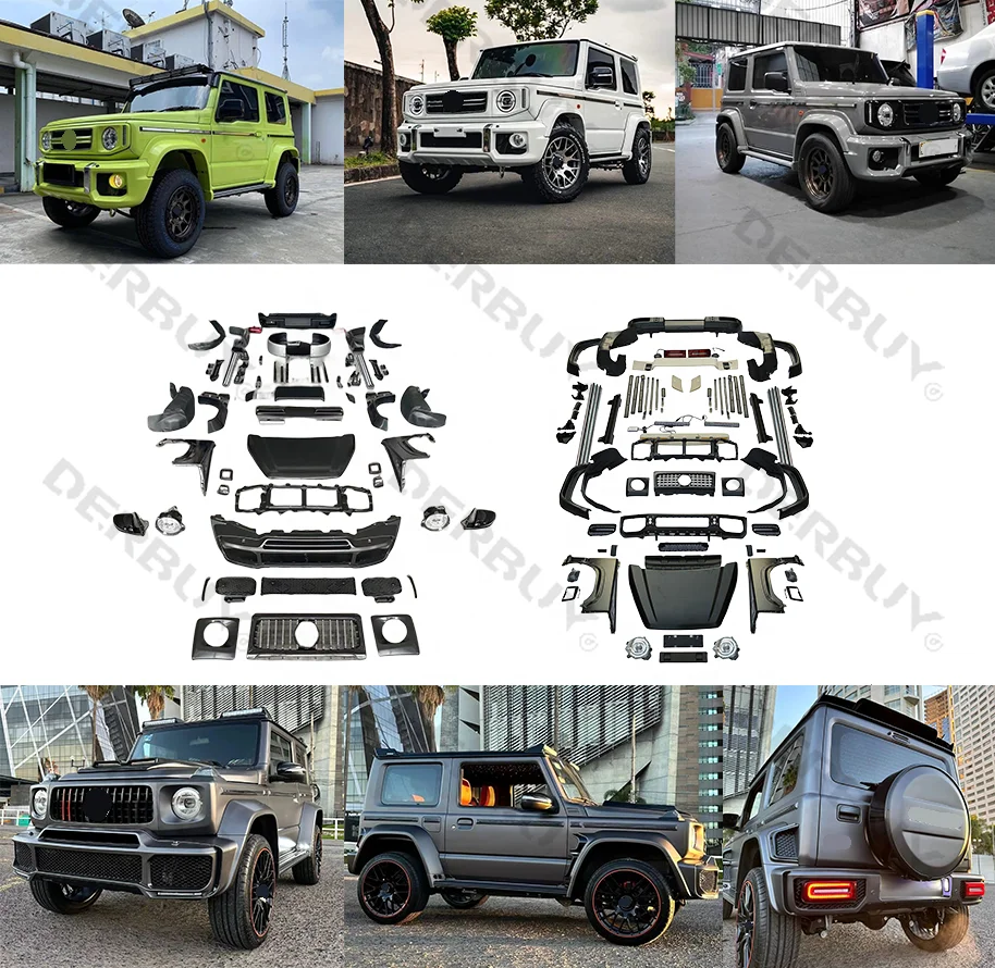 Комплект обвесов для Jimny 2023 JB74 (фейслифт) в стиле G Wagon MINI, автозапчасти, обвесы для автомобилей 2023 года