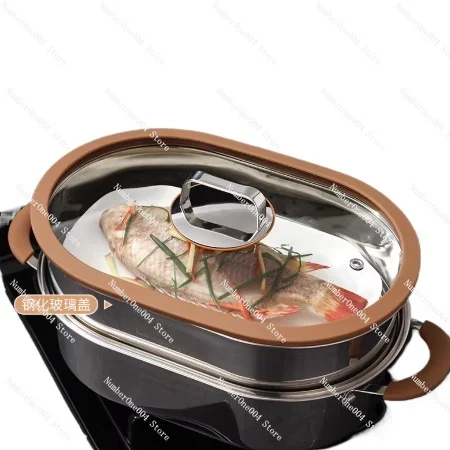 

Умная пароварка из нержавеющей стали 304 - Овальная многофункциональная утолщенная пароварка для дома