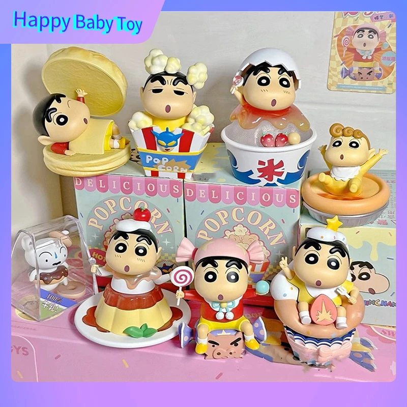 

100%Genuine Crayon Shin-Chan Heart time Series Blind Box Vinyl Face Doll Pendant Desktop Ornament Collection Birthday Gifts