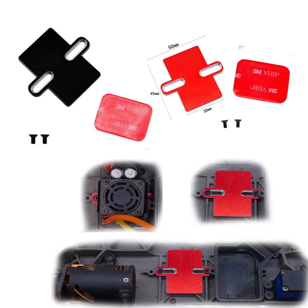 Metal ESC Mount Plate for 1/10 Traxxas Slash TRX4 Arrma 3S 4S Kraton OutCast Granite Senton Big Rock RC Car Upgrade Parts