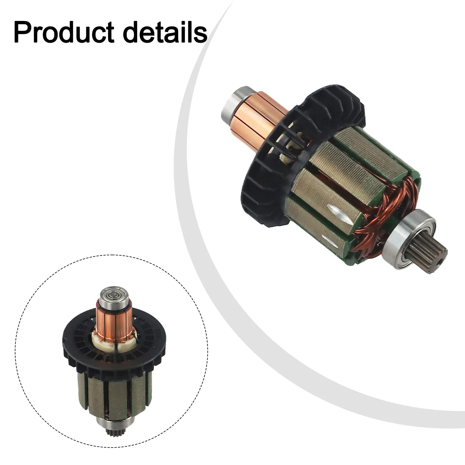 Replacement Parts for MAK DDF482RME High Temperature Resistance Long Life Rotor DDF482 Armature and Carbon Brush Holder