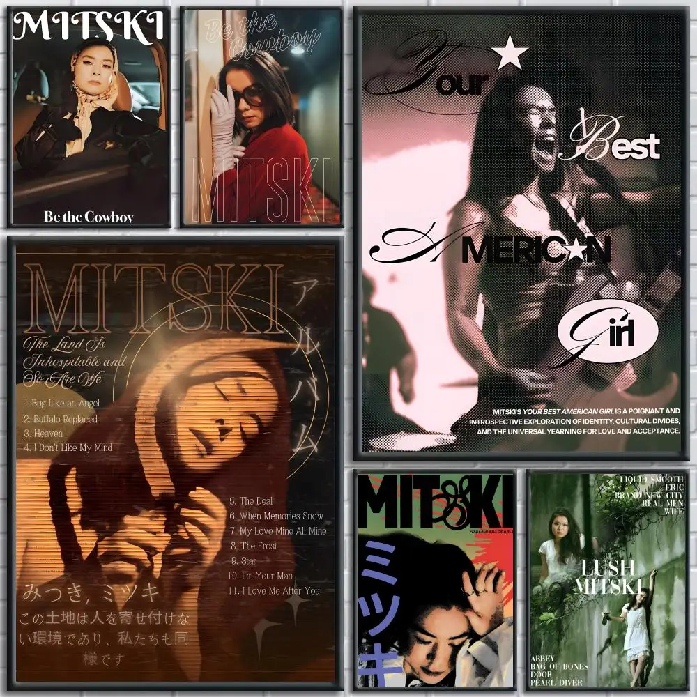 American Singer M-mitski Poster Trendy And Easy-to-Apply Wall Art Stickers For Home Decor And Dorm Room Walls