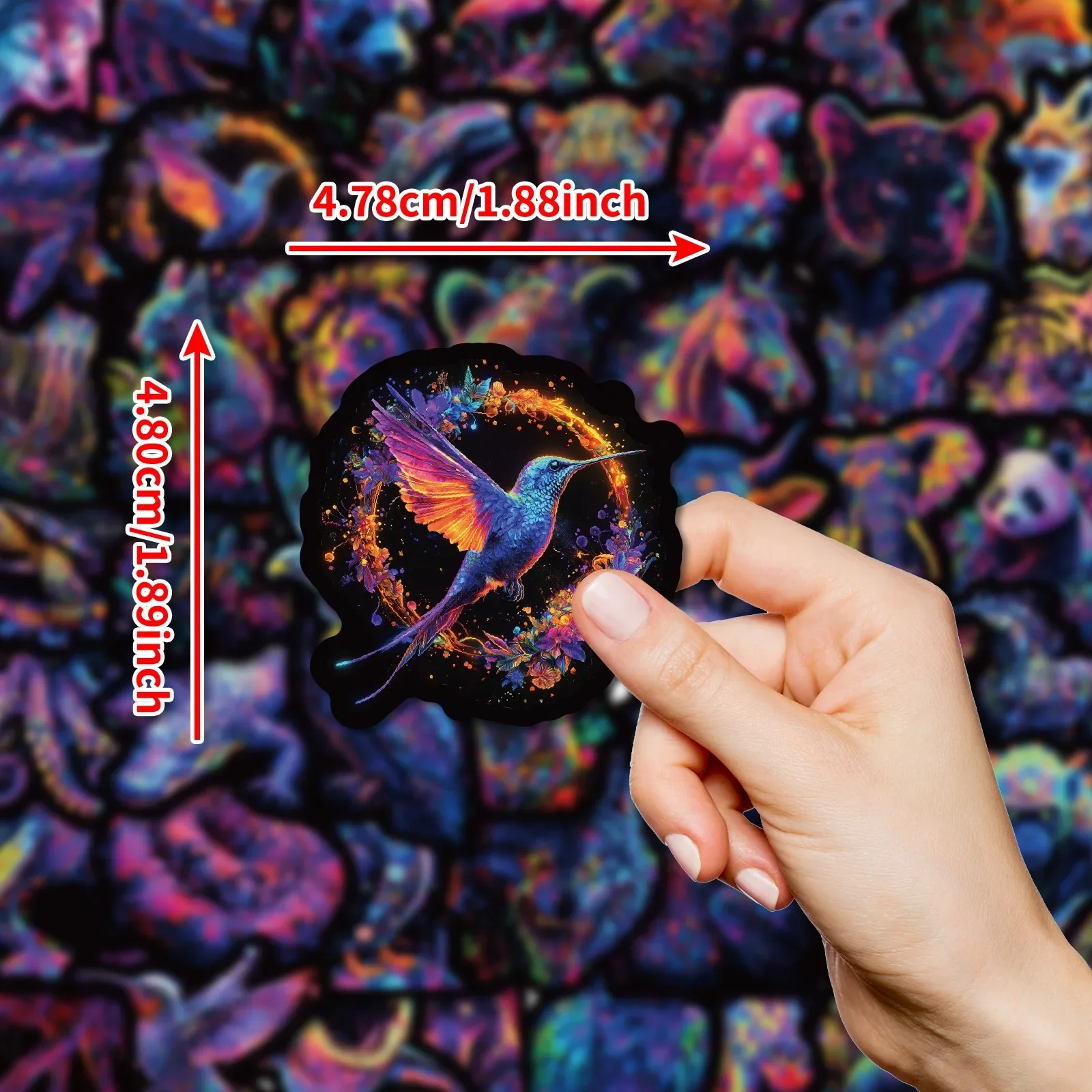 10/50 pçs legal gótico escuro colorido animal graffiti adesivos estéticos portátil guitarra viagem bagagem skate crianças brinquedo adesivo