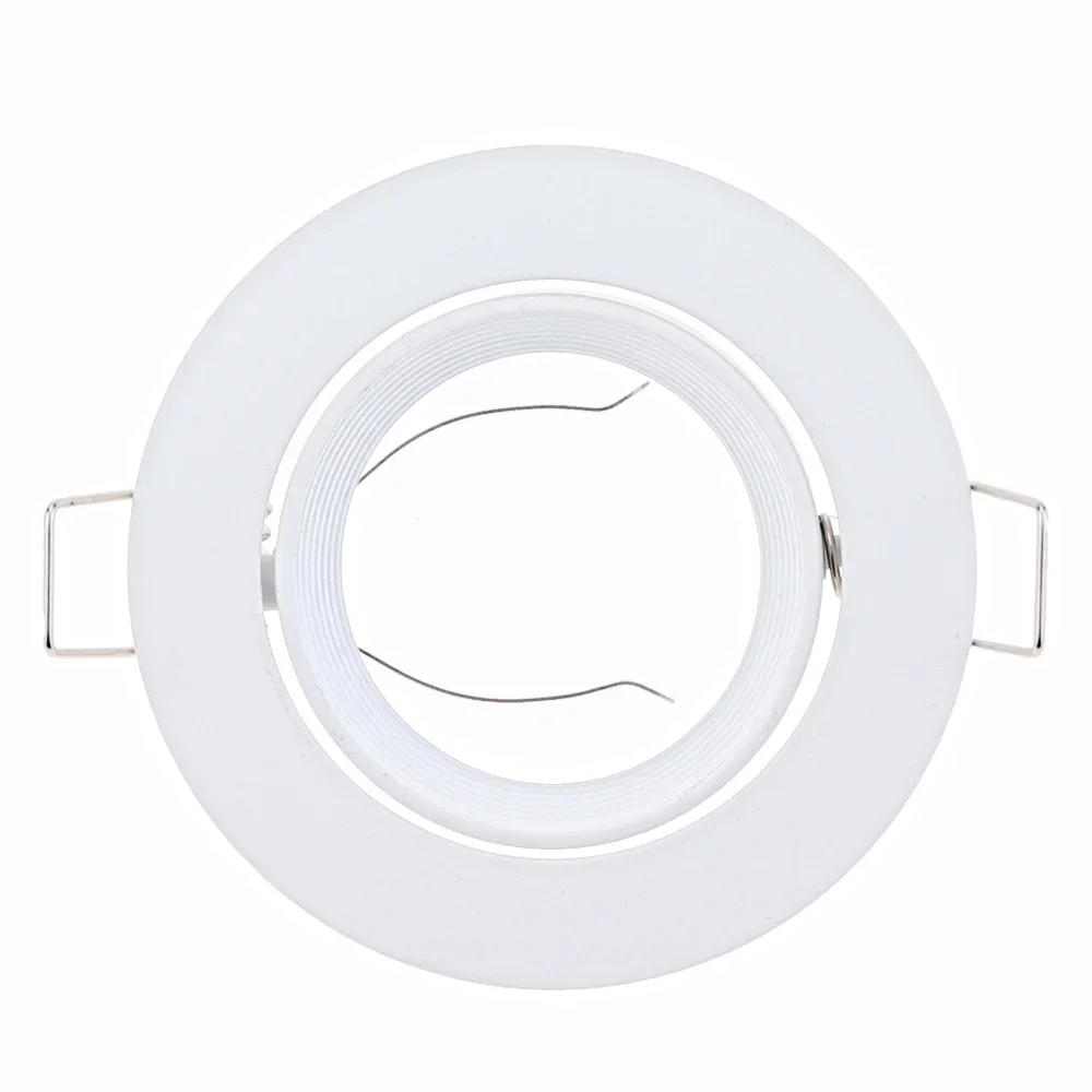 Faretto da incasso a soffitto a LED rotondo da 4 pezzi apparecchio da incasso GU10 MR16 portalampada da incasso alloggiamento del telaio regolabile fisso