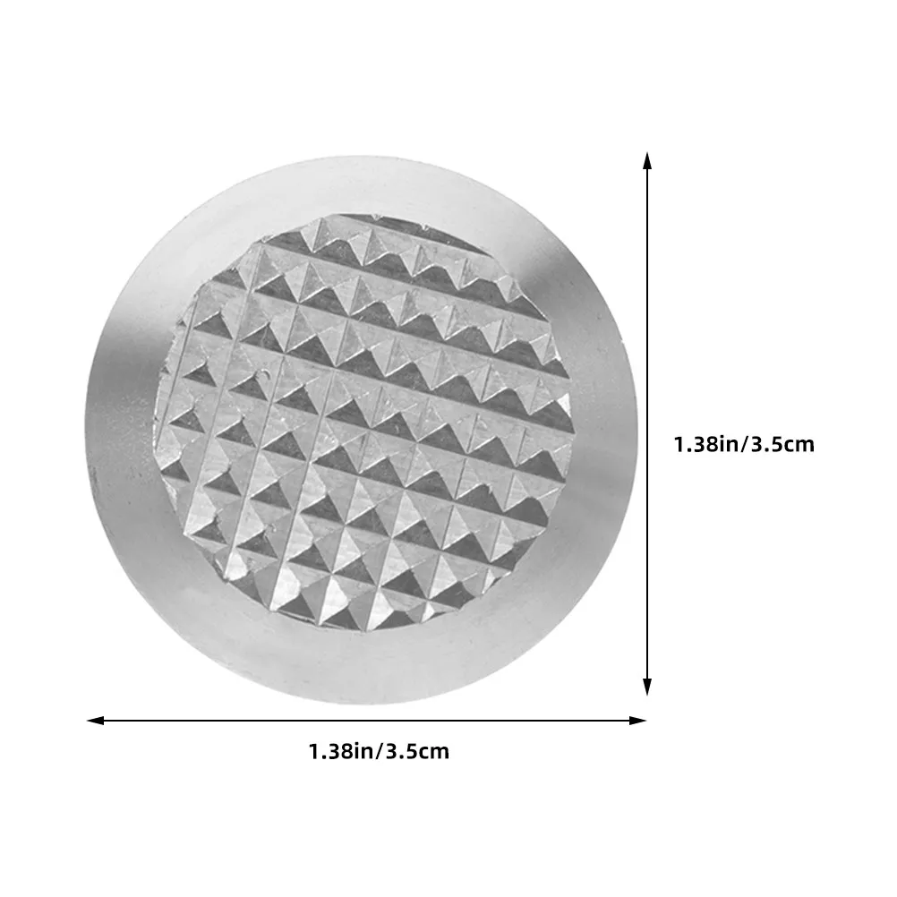 6Pcs Stainless Steel Pavement Blind Dot Studs Tactile Warning Nail Markers for Sidewalks Pathways Airports Subways Garden Patio
