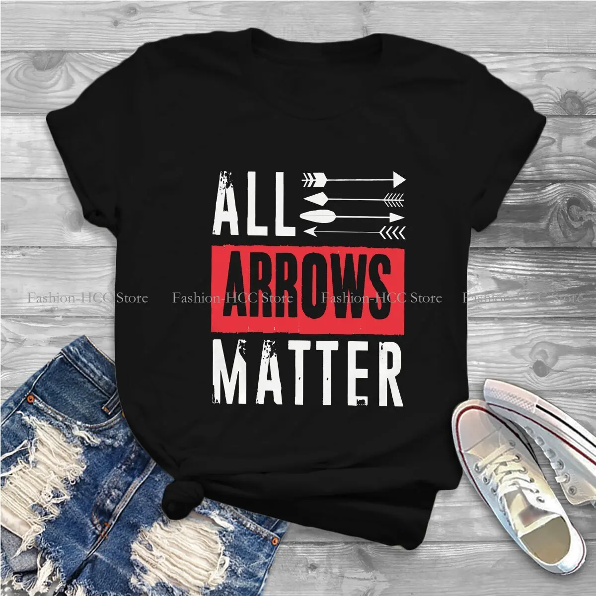 All Arrows Matter Archery Special Polyester TShirt Archery Sports Comfortable Creative T Shirt