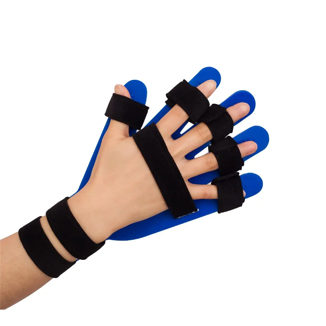 Adult and child finger splint rehabilitation training equipment, corrector, fixed hand pressure plate, and splint