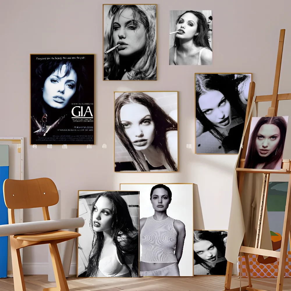 A-Angelina J-Jolie Classic Vintage Posters Vintage Room Home Bar Cafe Decor Nordic Home Decor