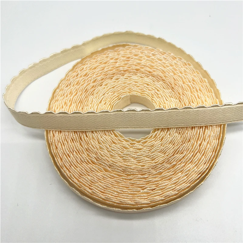 Elastic Crescent Lace Ribbon for Sewing, 10mm Width