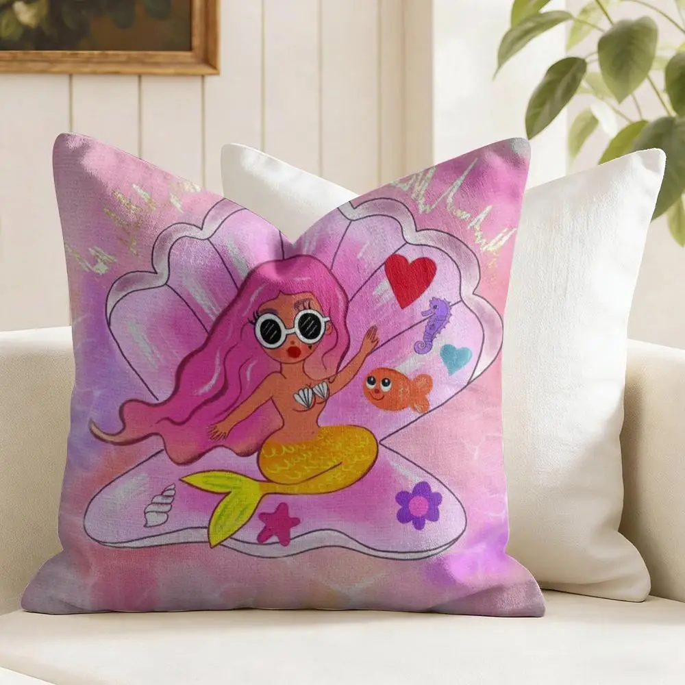 K-Karol G-G Female Singer Cushion Cover Eco Linen Pillow Case Double-Sided Print Breathable Durable Zipper Home Decor Gift