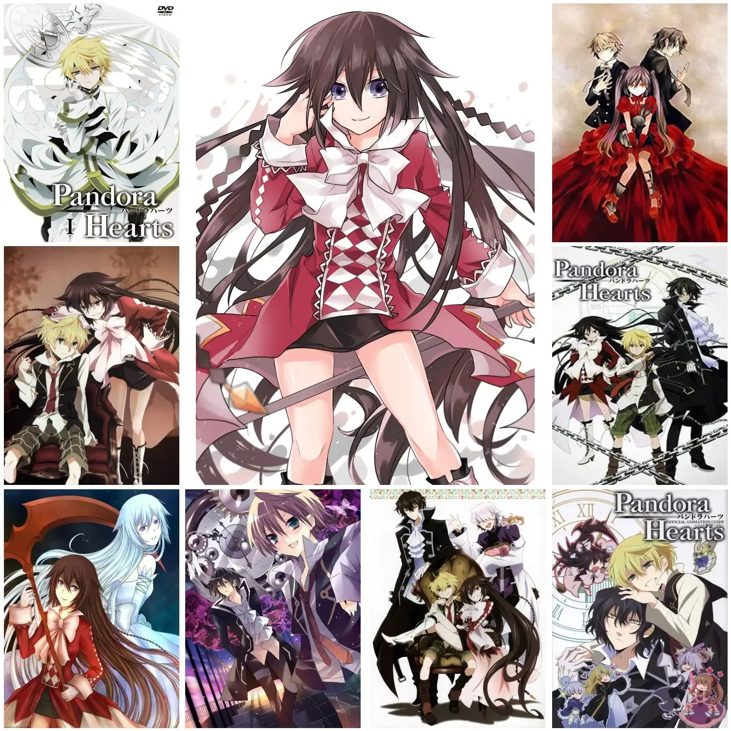 pandora hearts Poster Prints Wall Art Canvas Painting Poster For Modern Family Living Room Home Decor