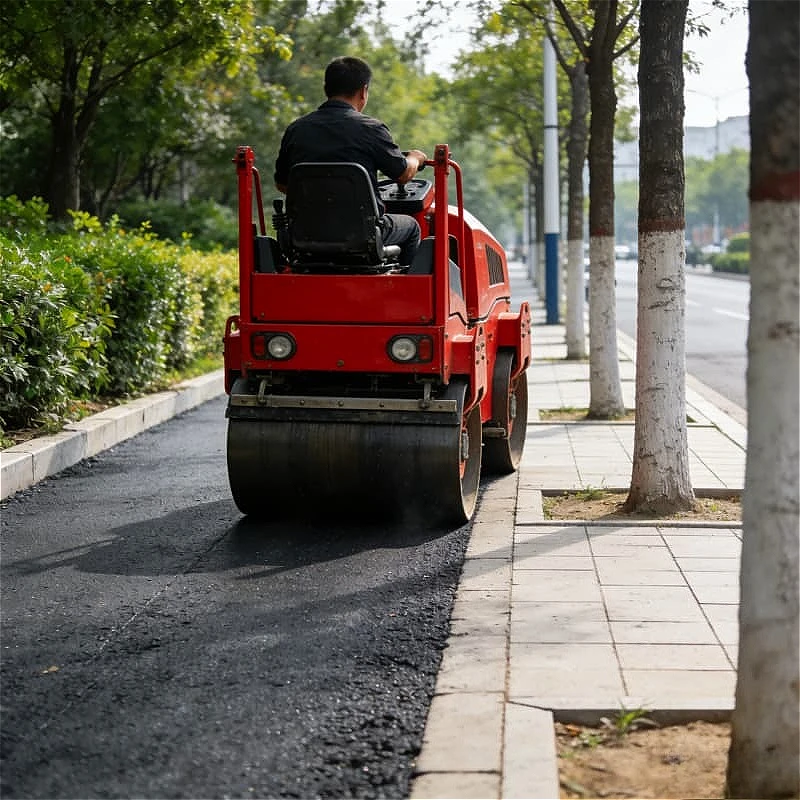 

Pneumatic Road Roller Rubber Tire Compactor For Asphalt Sealing Layer Waterproof Coating Bridge Deck Surface Finish Customized