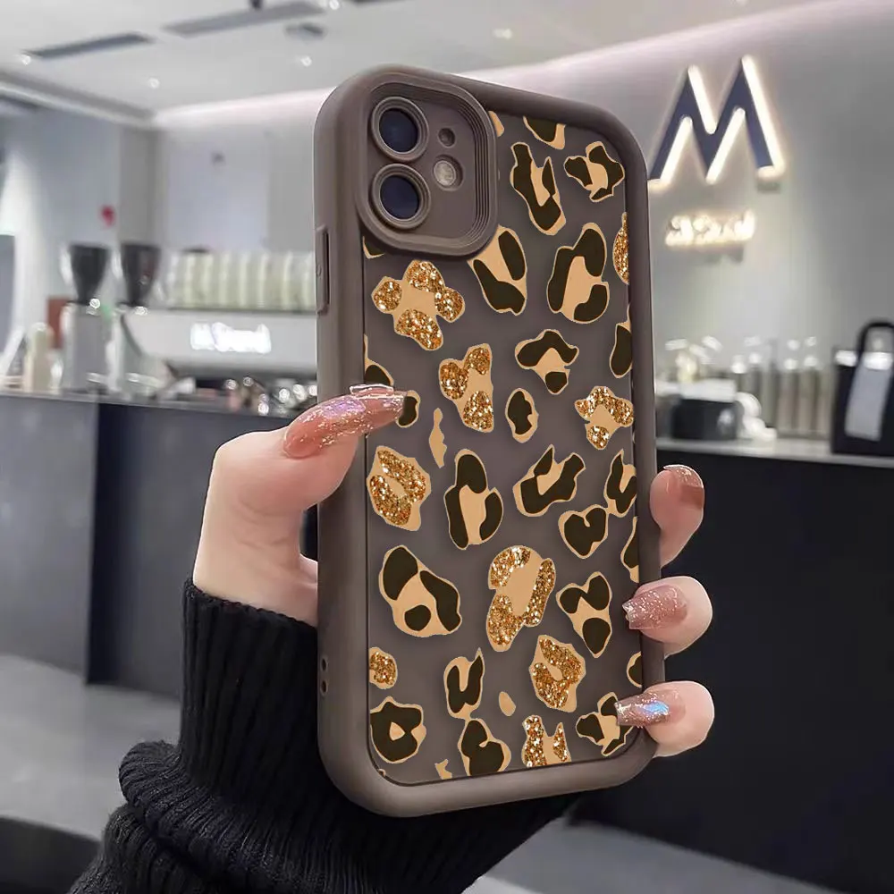 Leopard Cheetah Print Phone Case For VIVO Y15S Y17 Y19 Y20 Y21 Y22S Y27 Y28 Y35 Y36 Y50 Y51 Y72 Y75 Y76 Y77 Y78 Y81 4G 5G Case