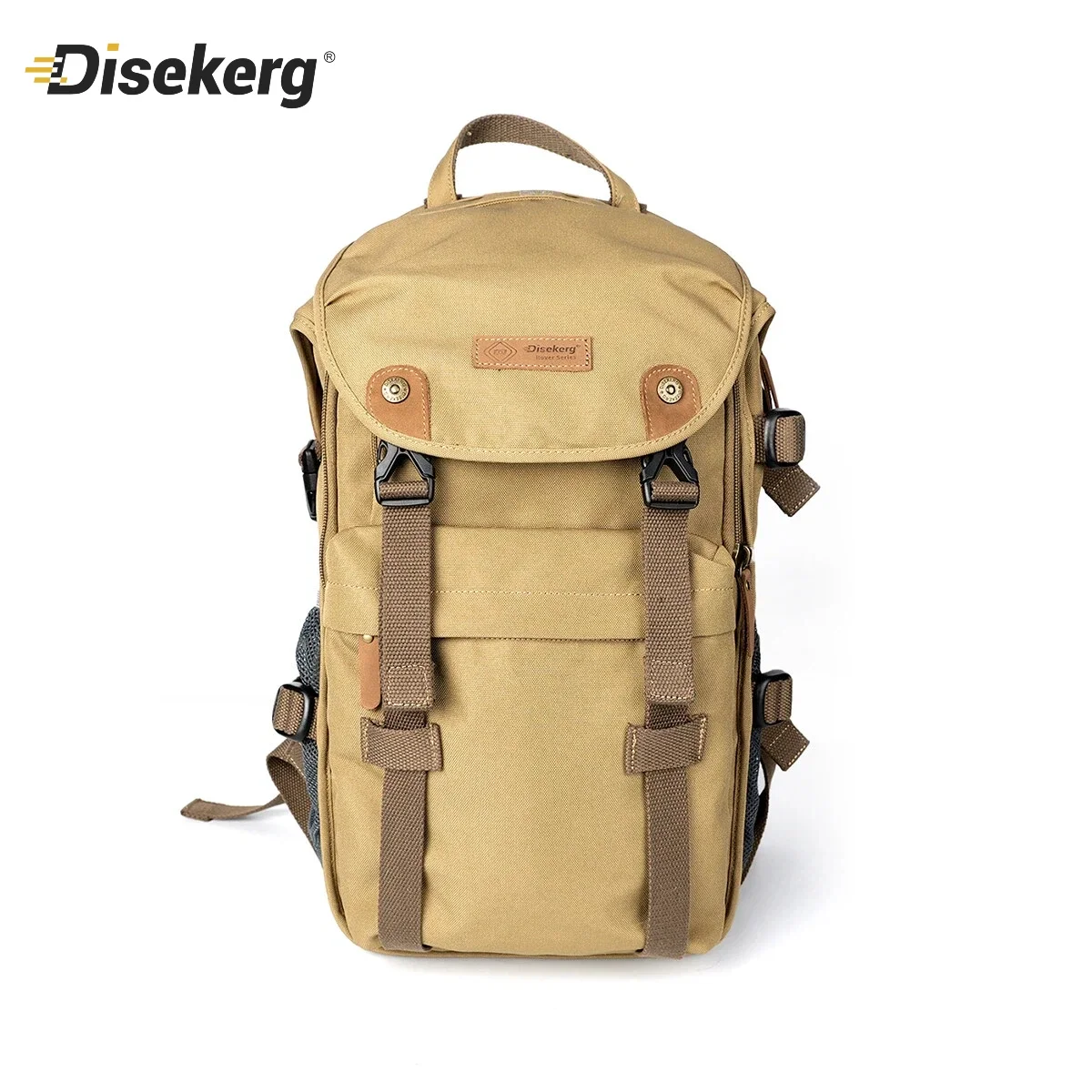 Disekerg 22L Vintage Camera Backpack Shockproof 900D Polyester Bag With Rain Cover For Canon Nikon Sony DSLR Mirrorless Camera