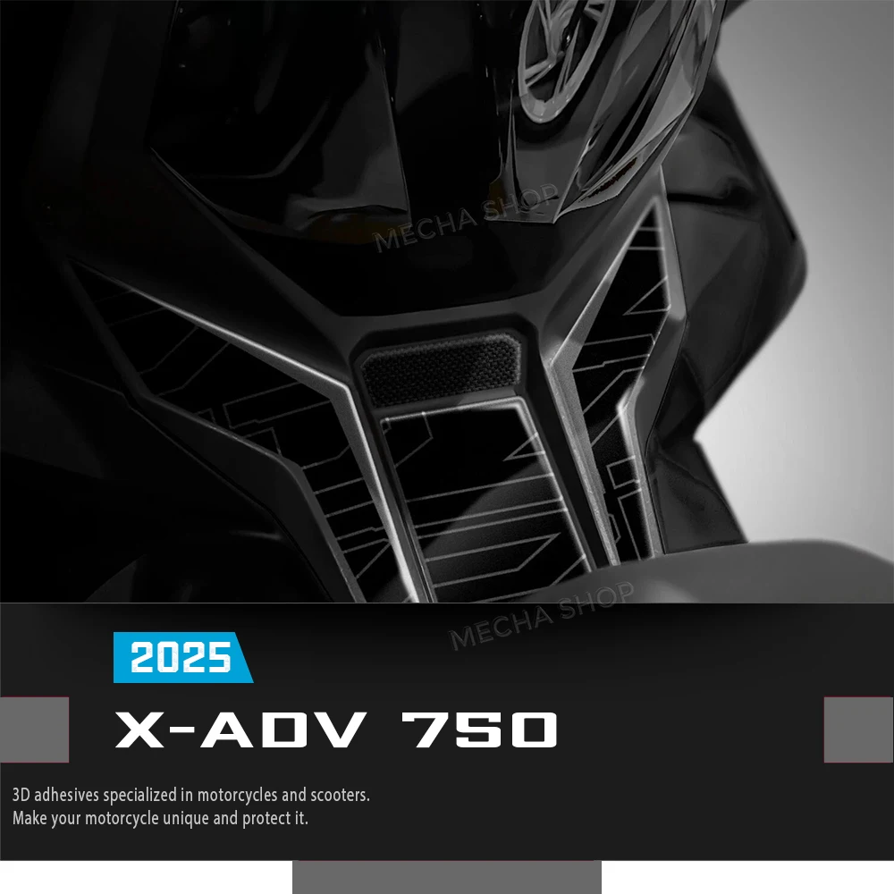 

Аксессуары для мотоциклов, комплект 3D наклеек из смолы для xadv750 X-ADV 750 2025, наклейки на дверь бака