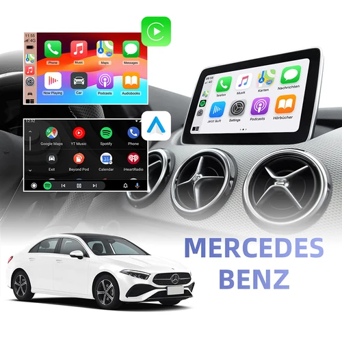 Imagen 2 del producto ANYFAR CarPlay inalámbrico Android Auto para Mercedes Benz A B C E clase GLA CLA GLK SLK CLS W204 W176 W246 X204 C117 NTG4.5 4,7