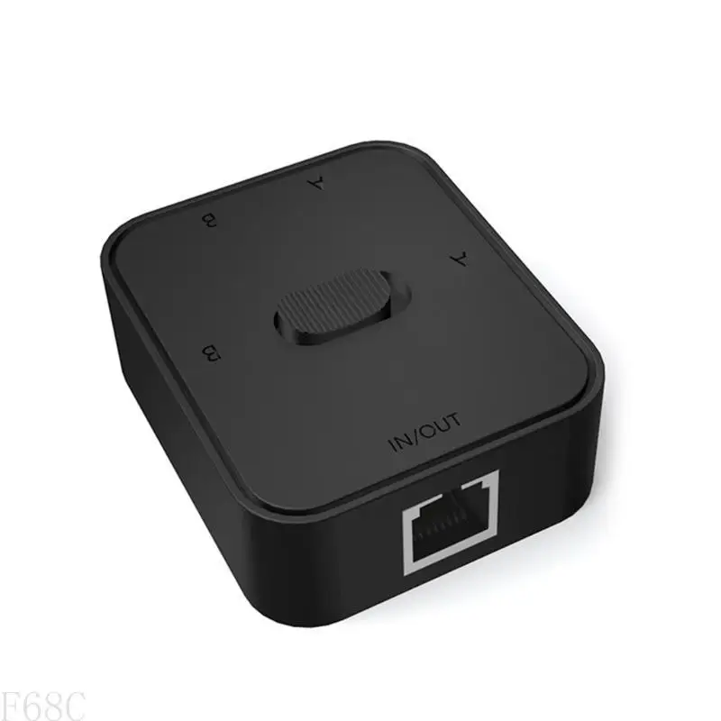 AP28 2 Port RJ45 LAN CAT6 Selector 1000Mbps 2 In 1 Out/1 In 2 Out Internal External Switcher Splitter