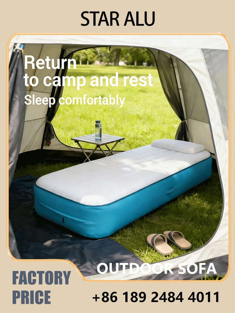 Inflatable Camping Mattress wi - Outdoor Furniture Pillows ulasan dan harga