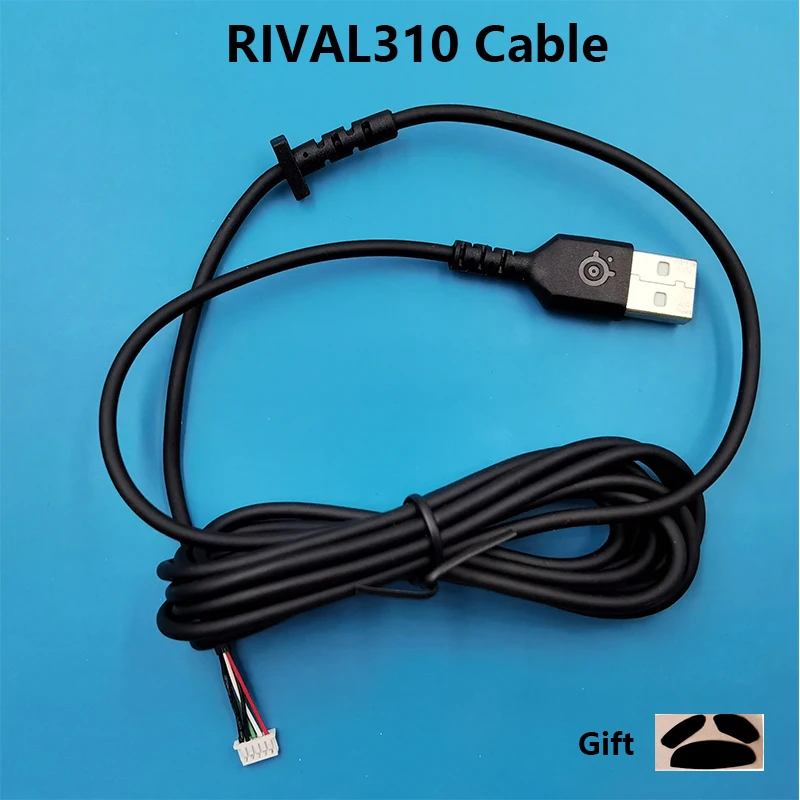 Mouse cable for SteelSeries Rival 310 Sensei USB PVC wire Mice Line Replacement wire Giving mouse skates
