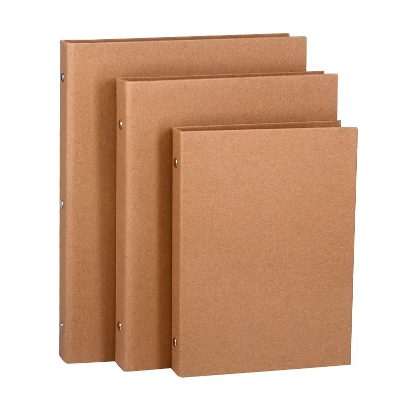 Vintage Kraft Loose-Leaf Book Cardboard Case A4DIY Cover A5 Detachable B5 Small Fresh Hand  Notes