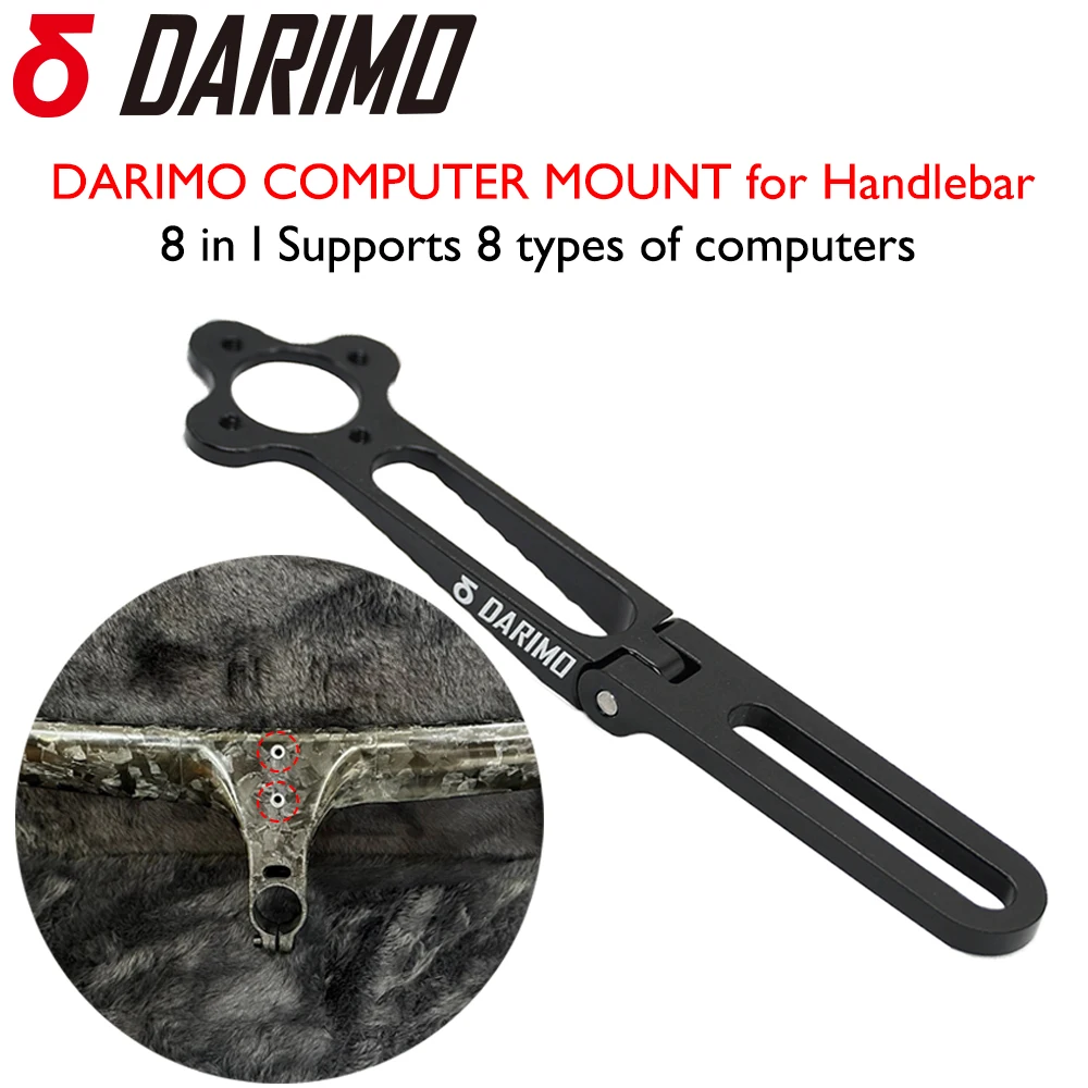 DARIMO bicycle computer holder, front extension bracket, adjustable, compatible with Garmin/Wahoo/Bryton, bicycle accessories