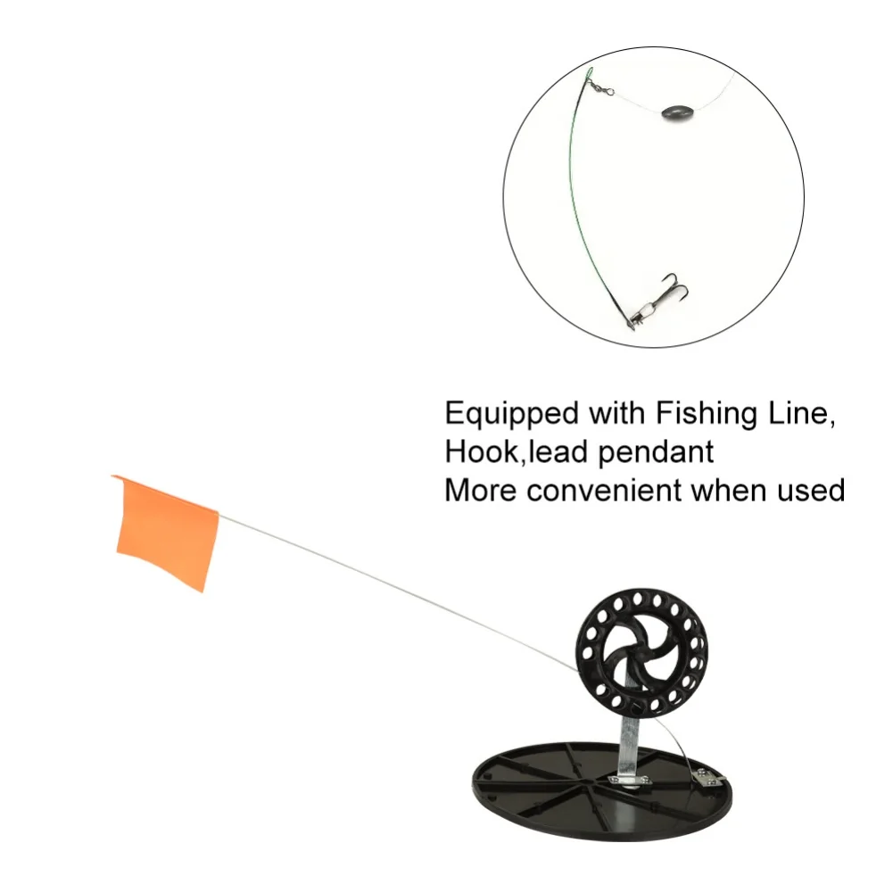 

10pcs Ice Fishing Rod Kit with Fishing Line Hook Pendant and Winter Fishing Rod Bag for Ice Fishing Enthusiasts