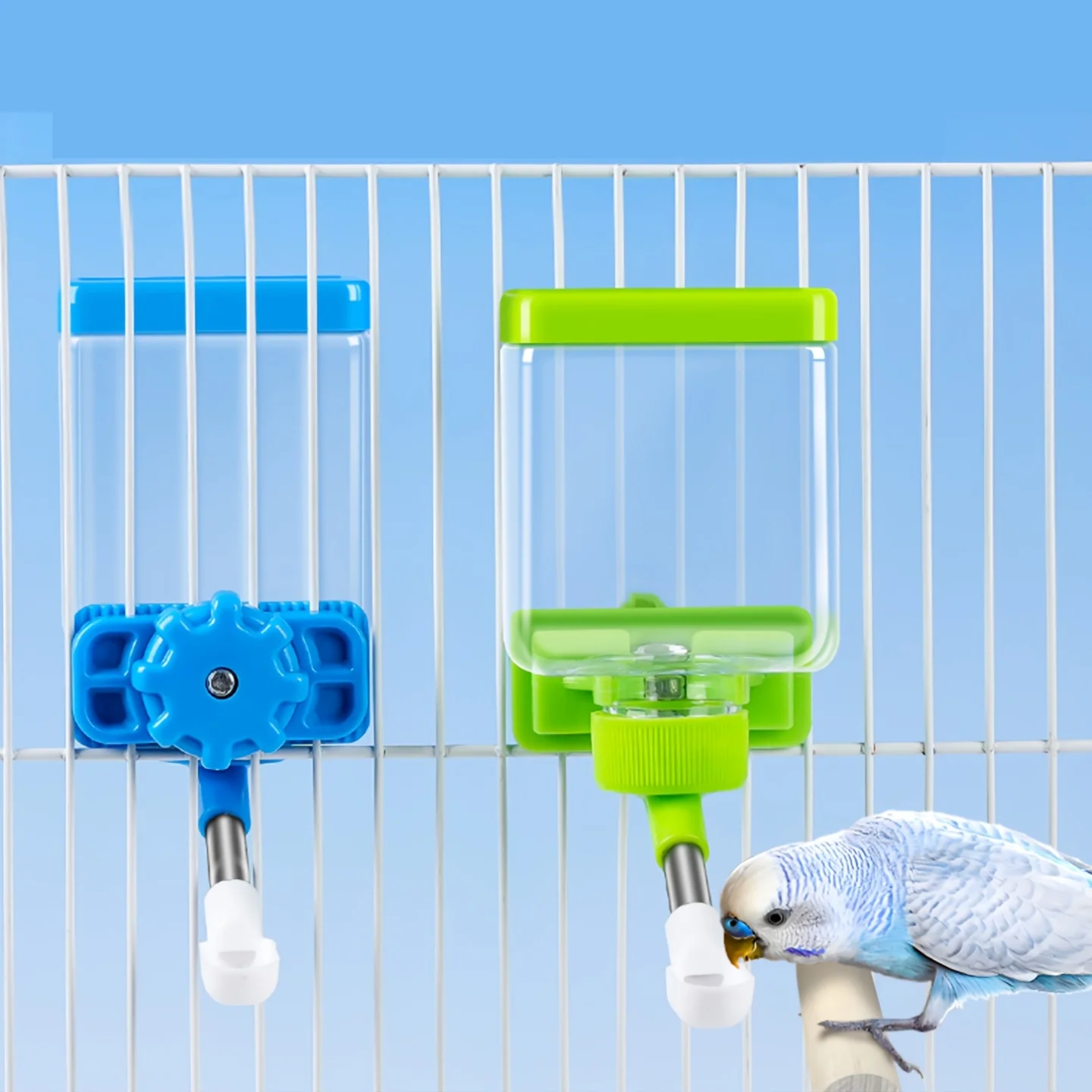 1 Pieza, Color y Estilo Aleatorios, Bebedero y Comedero para Pájaros, Accesorios para Jaulas de Loros, Suministros, Dispensador de Agua para Aves