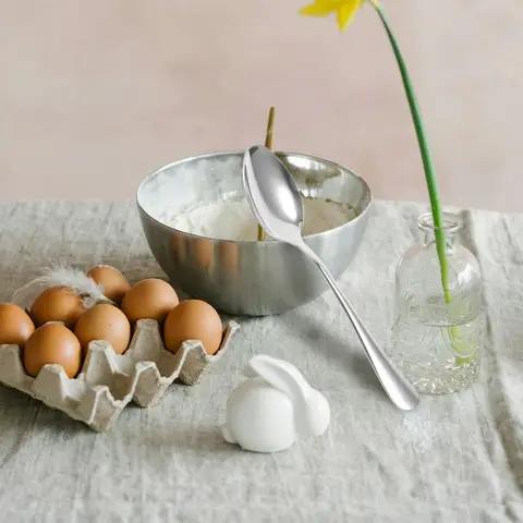 6Pcs Stainless Steel Dinner Spoons Set Table Spoons for Family Dining Durable Easy Clean Versatile Use Teaspoons Stainless Steel