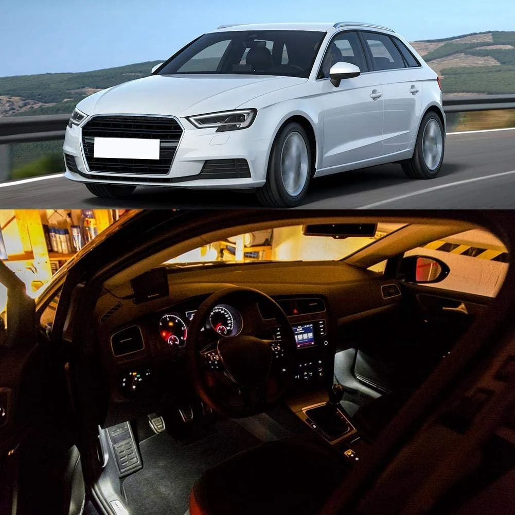 4 szt. Oświetlenie LED na nogi Oświetlenie wewnętrzne z wiązką przewodów 4E 0947415 Pasuje do Audi A3 A4 A5 A6 A7 A8 Q3 Q5 Q7