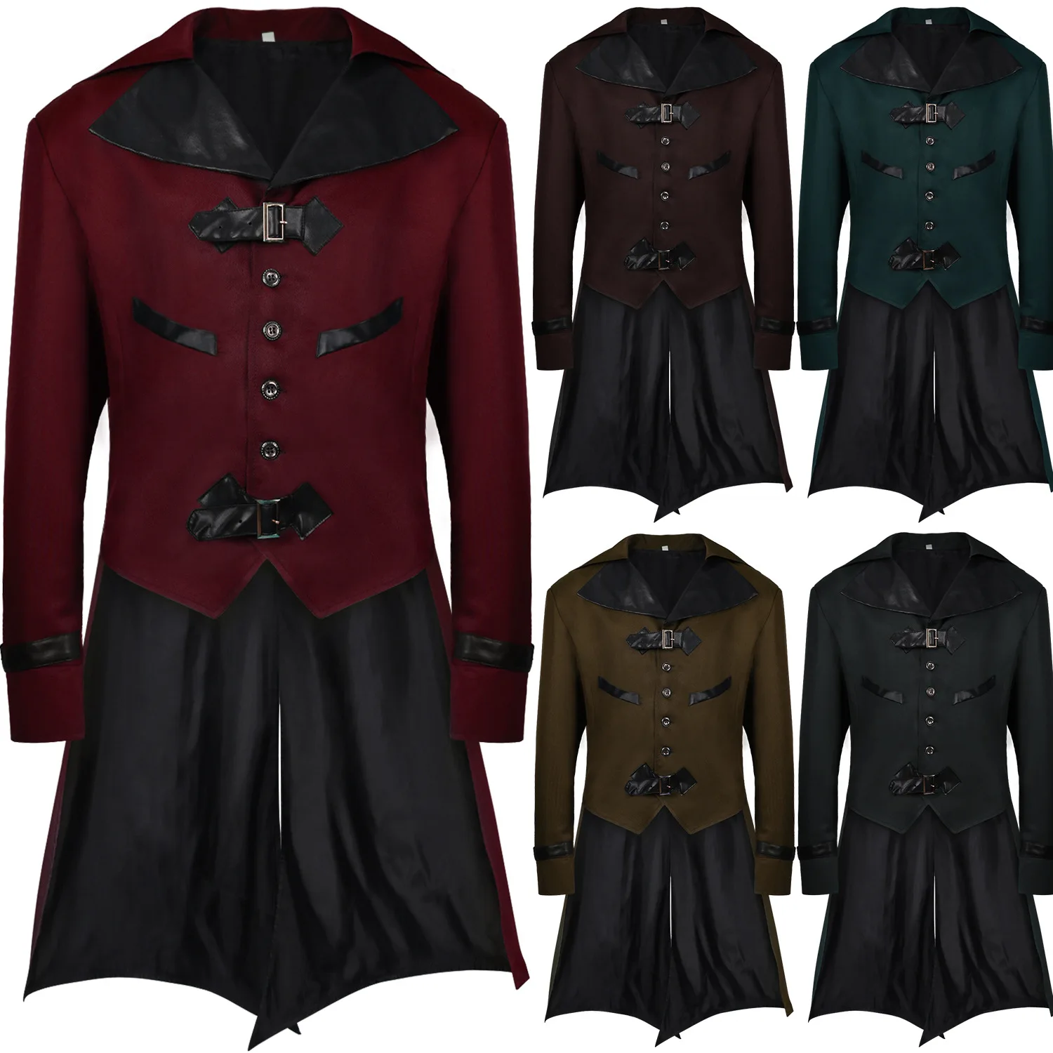 

New Medieval Gothic Retro Steampunk Tuxedo For Men