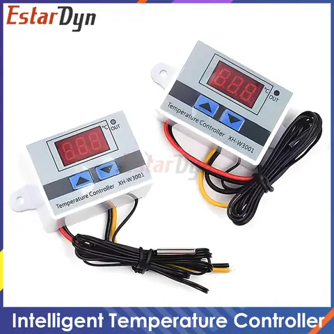 XH-W3001 12V/24V/220V Temperaturregler -50~110 ° C 10A 1500W für Heizung, Kühlung, LCD-Thermostat mit NTC-Sensor