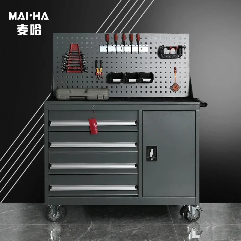 Caixa multifuncional do ferro da oficina, Tool Cart, Hardware Tool Cabinet, Auto Repair Locker