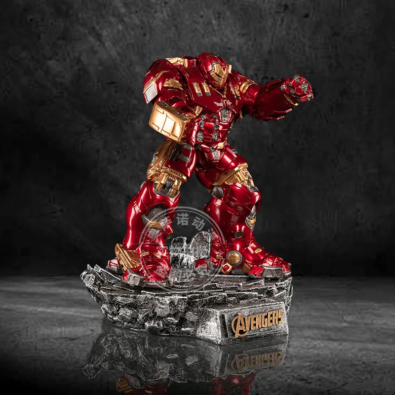 32cm Marvel High-Quality Gk Figurine Anti Hulk Ornament Resin Avengers Iron Man Handsome Desktop Ornament High-End Birthday Gift