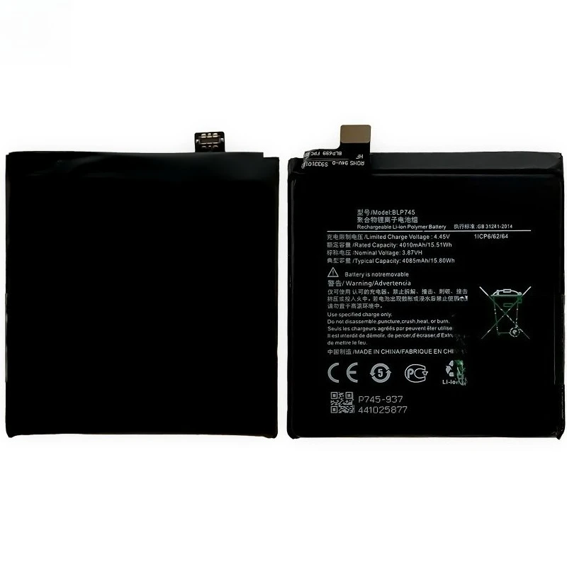 BLP745 4010mAh Phone Battery for Oneplus 7T Pro 7TPro Mobile Phone Batteries + Free Tools