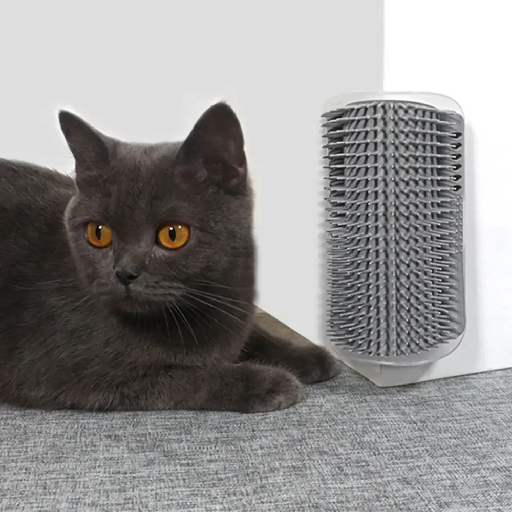 Large wall corner brush four color cat comb to remove floating hair and scratch tool pet comb cat toy  scratching post