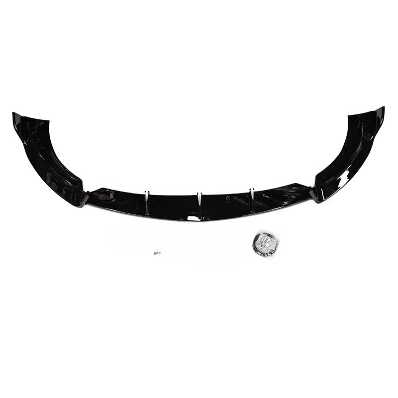 

E-Class W213 C238 2021 + Gloss Black Separator Trim Cover Fender Accessory Front Bumper Lip 3pcs